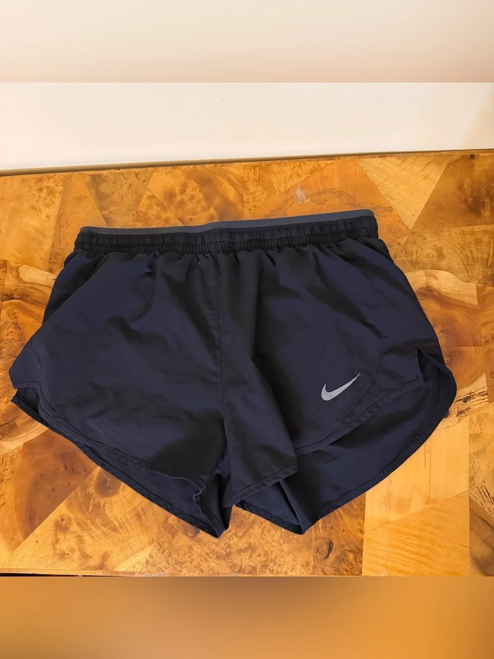 Nike Running Shorts Black Athletic Lined Drawstring Womens Medium